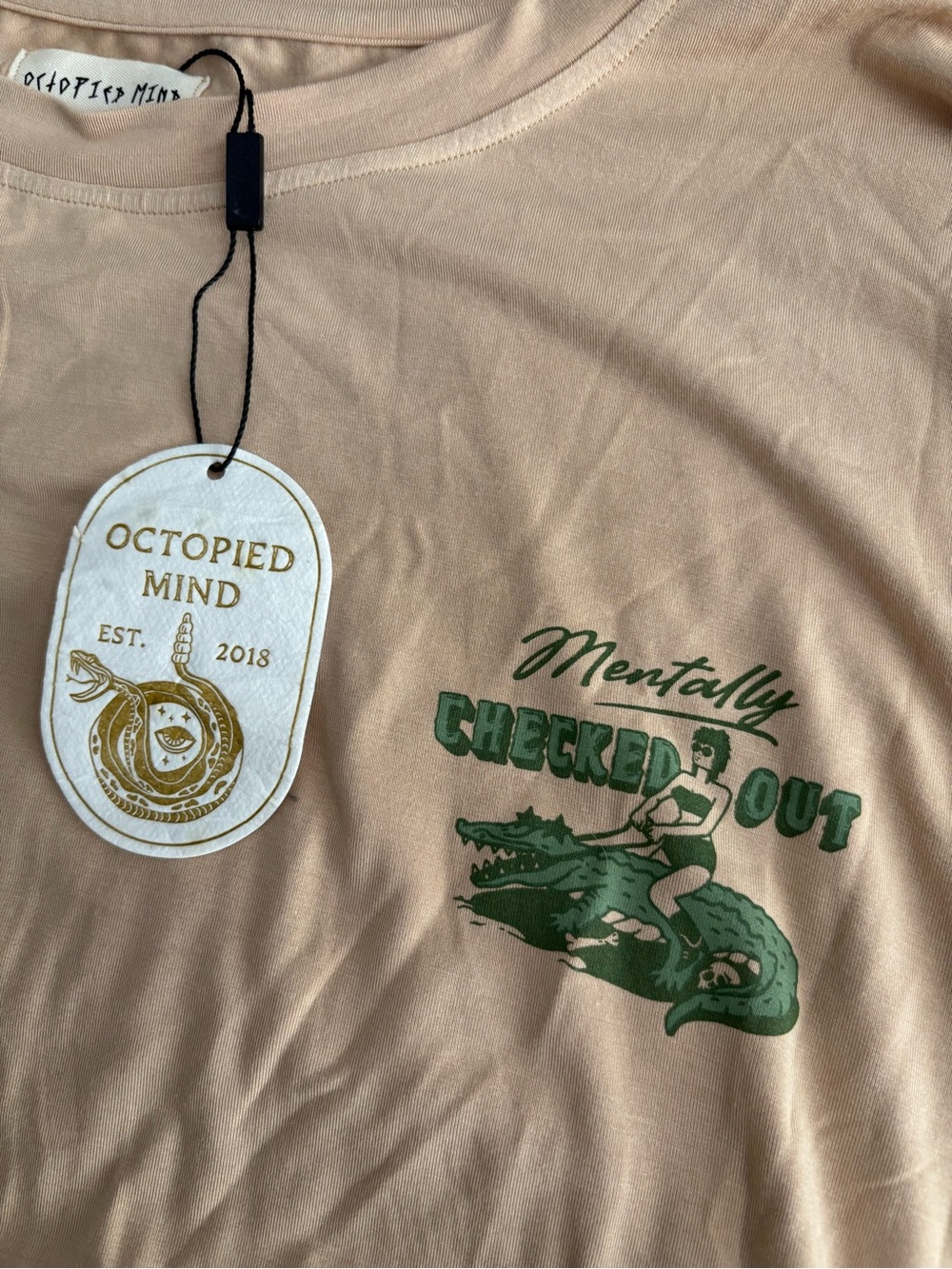 'Mentally Checked Out' Short Sleeve Tee - 2x Octopied Mind NWT